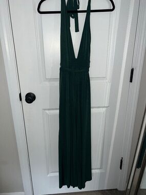 Urban Outfitters Green Halter Jumpsuit